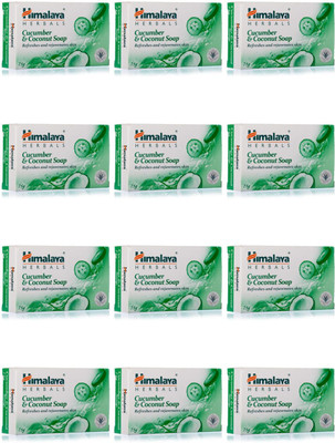 

Himalaya CUCUMBER & COCONUT SOAP(900 g, Pack of 12)