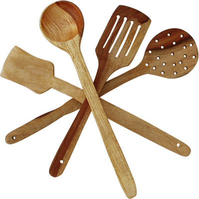 AdevWorld RTOIP-7854 Wooden Spatula(Pack of 4)