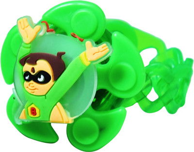 

Chandrika Pearls fidget spinner green rakhi for boys & kids with greeting card(Green)