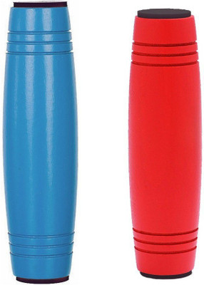 

Tuelip Amazing Desktop Toy Fun Dimensional Tabletop Toy Rolling Fidget Stick With LED Light Toys Set Of 2(Blue, Red)
