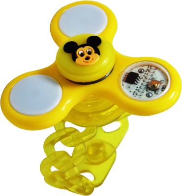 

Chandrika Pearls mickymouse fidget spinner yellow rakhi for boys&kids with greeting card(Yellow)