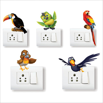 AH Decals 30 cm AHDSB-New005 Removable Sticker(Pack of 5)