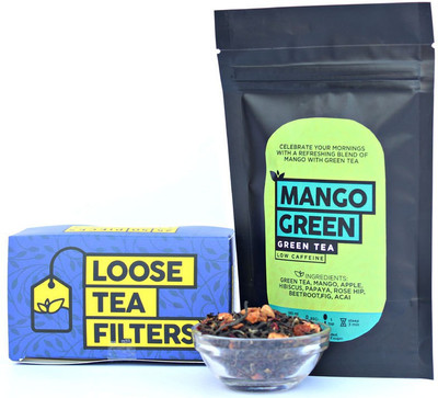 

The Tea Trove Mango Green Tea for Healthy Heart & B.P. Herbs Green Tea(50 g, Pouch)