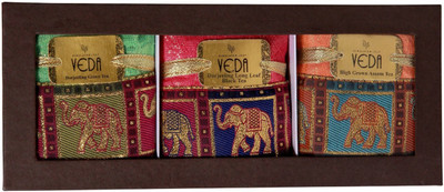 

Veda Himalya Leaf Transparent Combo Of 3 (Black Tea+Green tea+Assam tea) (Each 50 gm) Unflavoured Green Tea Pouch(150)