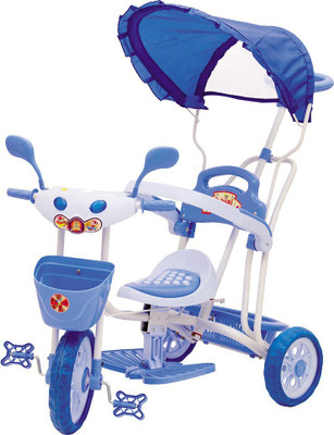 

Oximus Baby Tricycle With Canopy and Parent Handle Color Blue Tricycle 050 tricycle blue Tricycle(Blue)