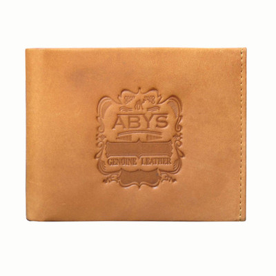 

ABYS Men Tan Genuine Leather Wrist Wallet(7 Card Slots)