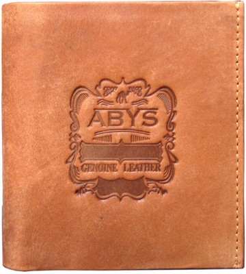 

ABYS Men Tan Genuine Leather Wrist Wallet(7 Card Slots)