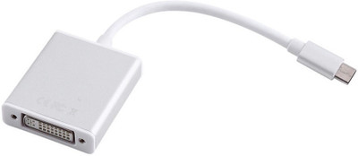 

lipiworld TV-out Cable Type C to DVI Adapter Cable(4K*2K Ultra HD Full HD 1080P) USB-C USB 3.1 Type-C Male to DVI(24+5) Female Video Converter(Silver, For Laptop)