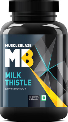 

MuscleBlaze Milk Thistle Liver Support Formula (with Silymarin 420 mg)(60 No)