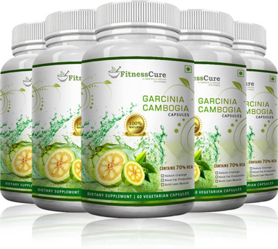 

Fitnesscure 100% Natural Pure Garcinia Cambogia 800 Mg (60 Capsules)(625 g)