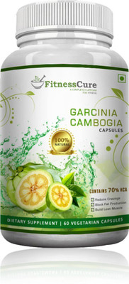 Fitnesscure 100% Natural Pure Garcinia Cambogia 800 Mg (60 Capsules)(125 g)