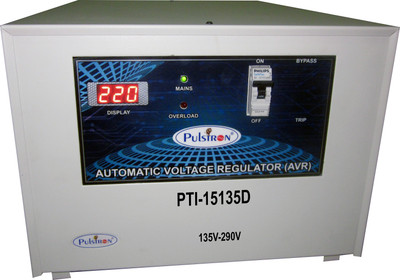

PULSTRON PTI-15135D 15 KVA (135V-290V) Single Phase Automatic Voltage Stabilizer for Mainline(Grey)