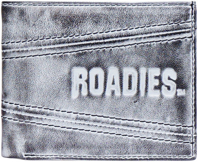 

Roadies Men Grey Genuine Leather Wallet(3 Card Slots)