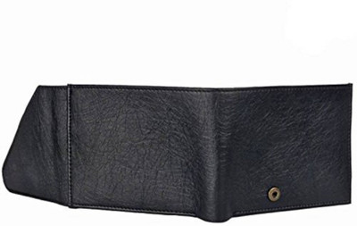 

FASHIONEVER Men Black Artificial Leather Wallet(6 Card Slots)