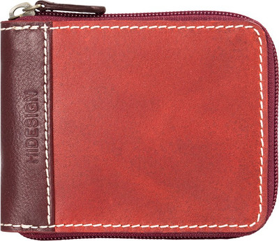 

Hidesign Men Casual Red Genuine Leather Wallet(2 Card Slots)