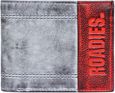 

Roadies Men Grey Genuine Leather Wallet(3 Card Slots)