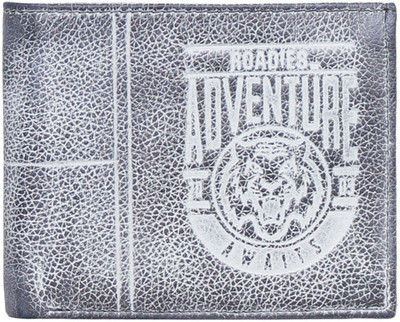 

Roadies Men Grey Genuine Leather Wallet(8 Card Slots)