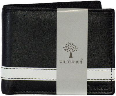 

WildTouch Men Black, White Genuine Leather Wallet(7 Card Slots)