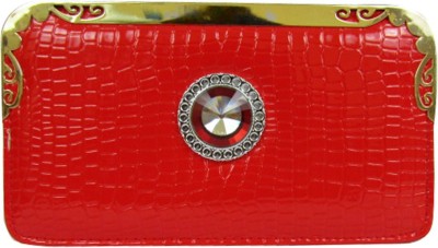 

opazo Women Red Artificial Leather Wallet(9 Card Slots)