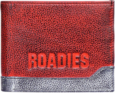 

Roadies Men Red Genuine Leather Wallet(6 Card Slots)