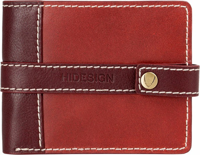 

Hidesign Men Casual Red Genuine Leather Wallet(2 Card Slots)