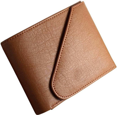 

SP Men Tan Artificial Leather Wallet(3 Card Slots)