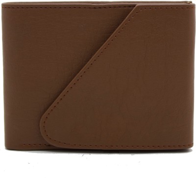 delma Men Brown Artificial Leather Wallet(5 Card Slots)
