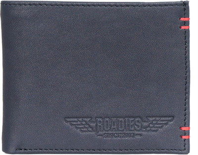 

Roadies Men Black Genuine Leather Wallet(6 Card Slots)