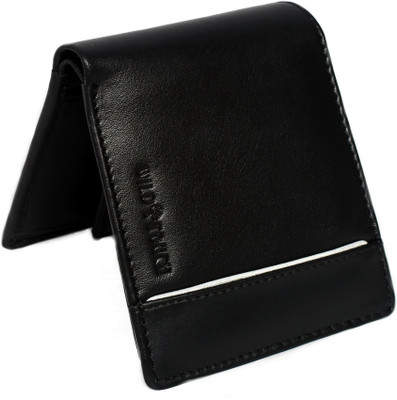 

WildTouch Men Casual Black Genuine Leather Wallet(7 Card Slots)