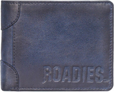

Roadies Men Blue Genuine Leather Wallet(8 Card Slots), Navy blue