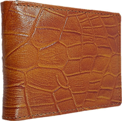 

Rockwell fashion Men Brown Genuine Leather Wallet(3 Card Slots)