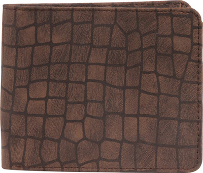 

WAIST LINERS Men Brown Genuine Leather Wallet(5 Card Slots)