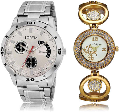 

LOREM watch-101-204 Designer Multicolor Round Boy's & Girl's Metal Bracelet Watch - For Men & Women