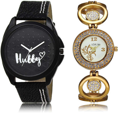 

LOREM SR-31-204 Attractive Multicolor Round Boy's & Girl's Metal Bracelet & Leather Watch - For Men & Women