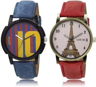 

LOREM watch 10-230 Designer Multicolor Round Boy's & Girl's Leather Watch - For Men