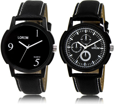 

LOREM FZ-6-13 COMBO Multicolor Round Boy's Leather Watch - For Men