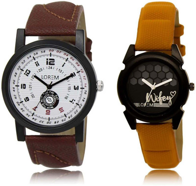 

LOREM watch Multicolor Round Boy's & Girl's Leather Watch - For Men & Women