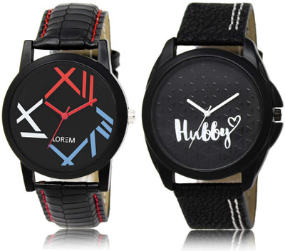 

LOREM SR-12-31 Attractive Multicolor Round Boy's Leather Watch - For Men