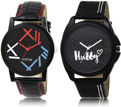 

LOREM Watch-12-31 Designer Multicolor Round Boy's Leather Watch - For Men