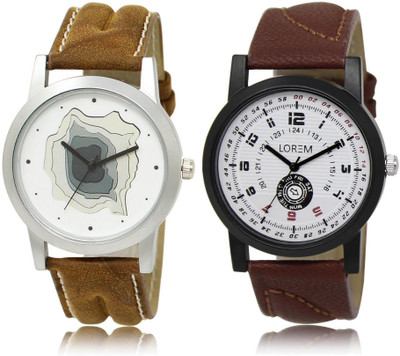 

LOREM FZ-9-11 COMBO Multicolor Round Boy's Leather Watch - For Men