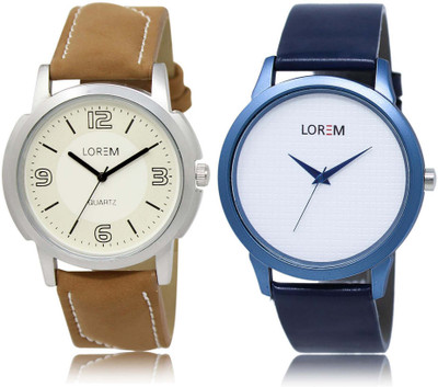 

LOREM watch White Round Boy's Leather Watch - For Men