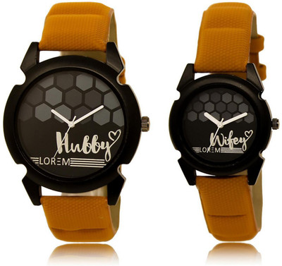 

LOREM 16-219 COMBO Black Round Boy's & Girl's Leather Watch - For Men & Women