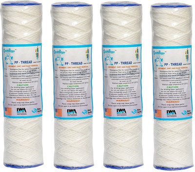 

IONIX Pre filter Thread Spun 10 Inches, Can be used in Any standard 10 Inch Pre filter , High Quality , Better Filteration compared to PP spun Solid Filter Cartridge(5, Pack of 1)