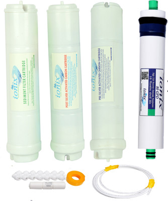 

IONIX Service kit compatible with Reviva,Dolphin,Aquagrand,Aquafresh,Total,MF,Livepure all models / Assembled water purifiers with Silver activated filters Solid Filter Cartridge(5, Pack of 4)
