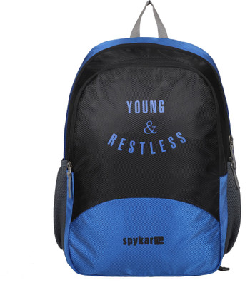 

Spykar SPY/BG/ON/S1838 25 L Backpack(Black, Blue)