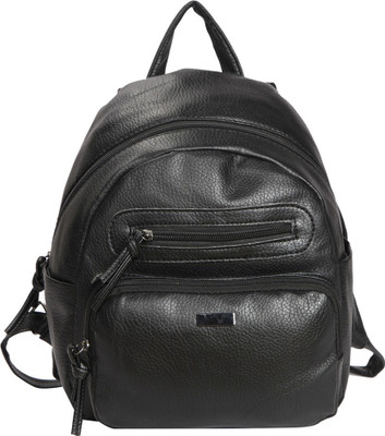 

Bagkok Black PU Backpack Backpack(Black, 10 inch)
