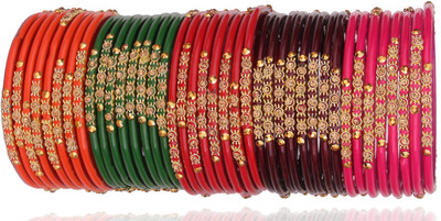 NMII Glass Bangle Set(Pack of 40)