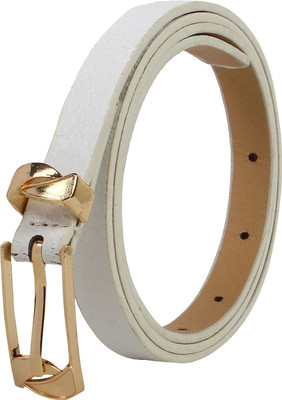 

styles creation Women Casual White Artificial Leather Belt