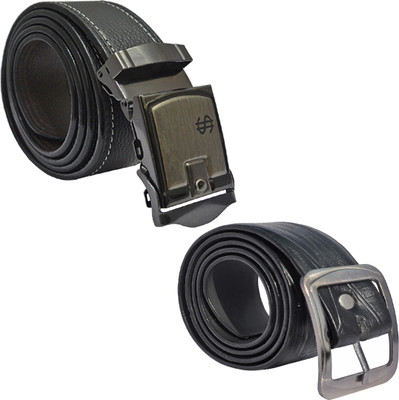 

LOOPA Men Formal Black Synthetic Belt