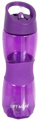 

LIFT MORE Active Flip Top Bottle - 550ml Gym Water Bottle, BPA Free Drink Bottle, Sports Cap, Rubber Grip Water Bottle - For Summer Running, Cycling & Camping (550ml) 550 ml Shaker(Pack of 1, Purple)